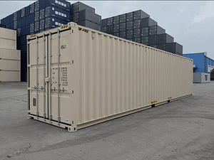 white 40hc storage container single trip container