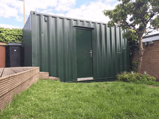 shipping container garden shed
