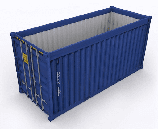 open top shipping container