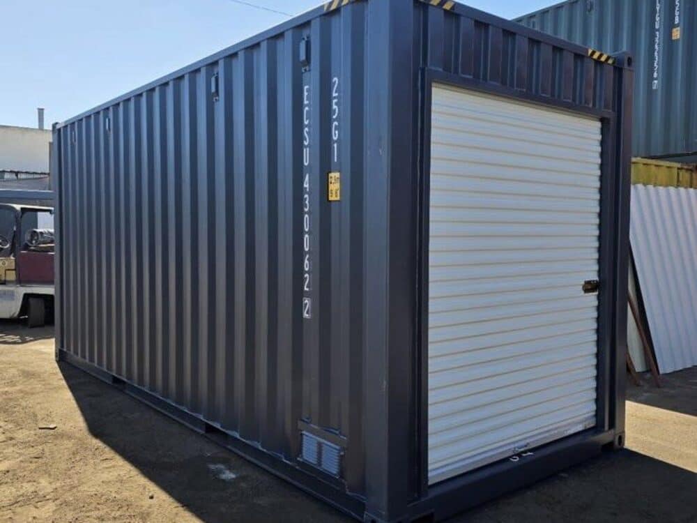 20ft high cube shipping container with roll-up door