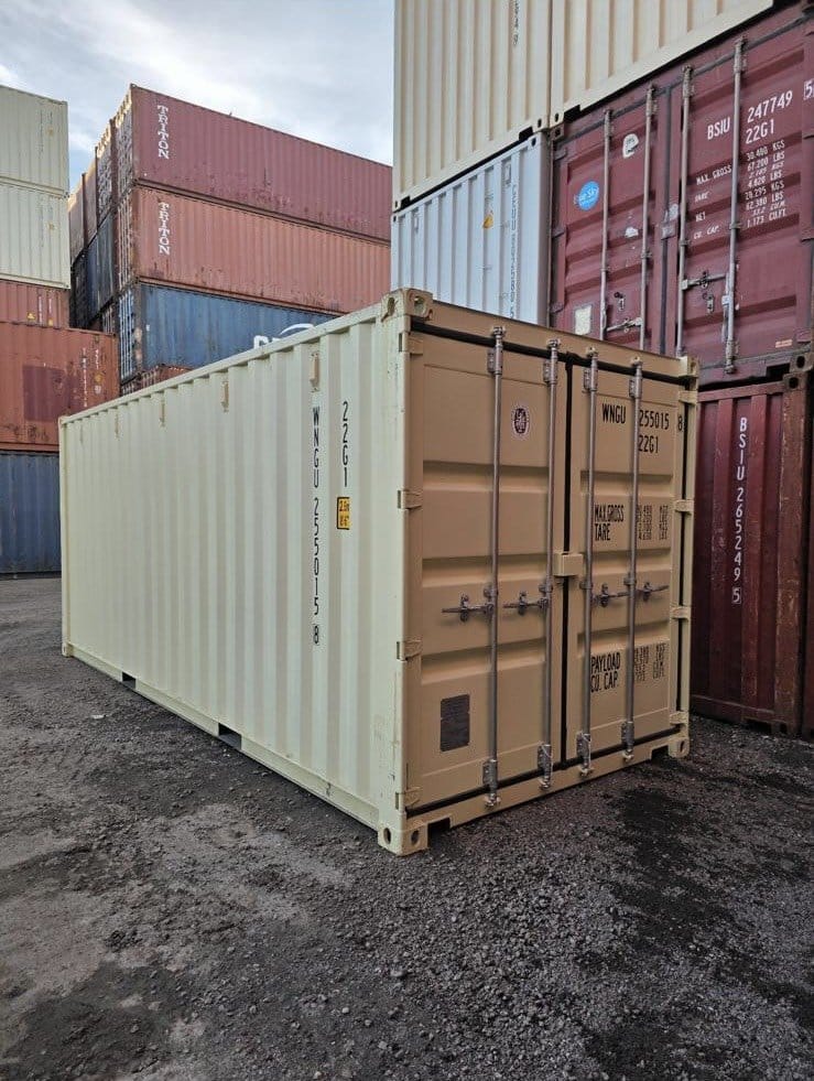 New 20ft shipping container one-trip at depot