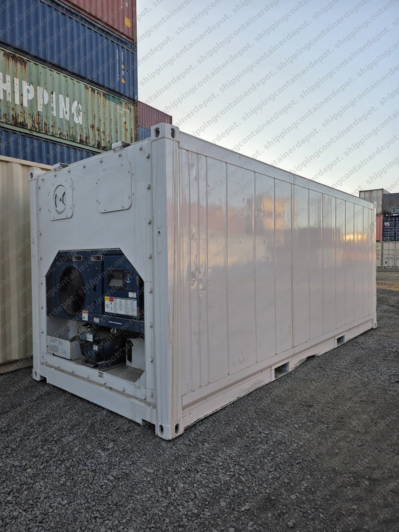 20ft refrigerated container refrigeration unit end