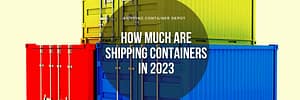 how much are shipping containers