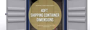 40ft shipping container dimensions